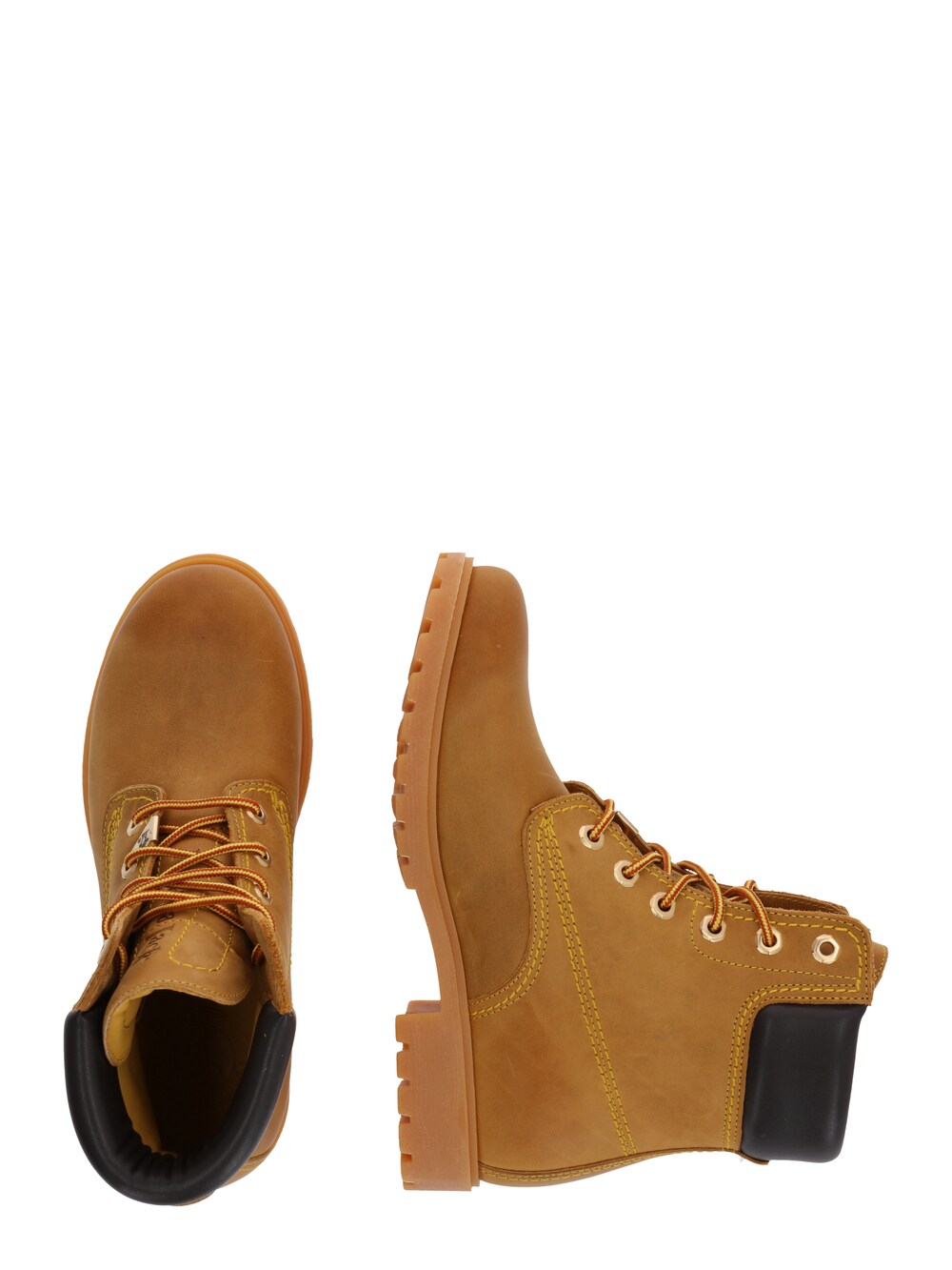 Lace-up ankle boots PANAMA JACK, ocher/dark brown