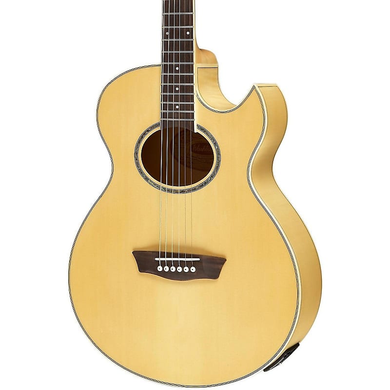 Acoustic guitar Wahsburn EA20 Festival Series Florentine Acoustic-Electric Guitar - NATURAL