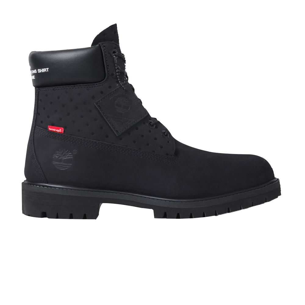 حذاء Comme des Garçons x Supreme x 6 بوصة من Timberland، أسود