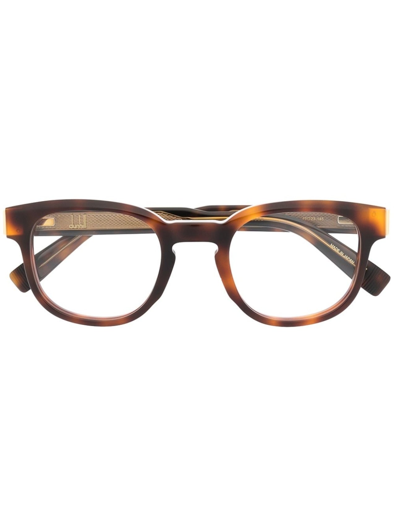 Dunhill Tortoiseshell Logo Sunglasses Brown