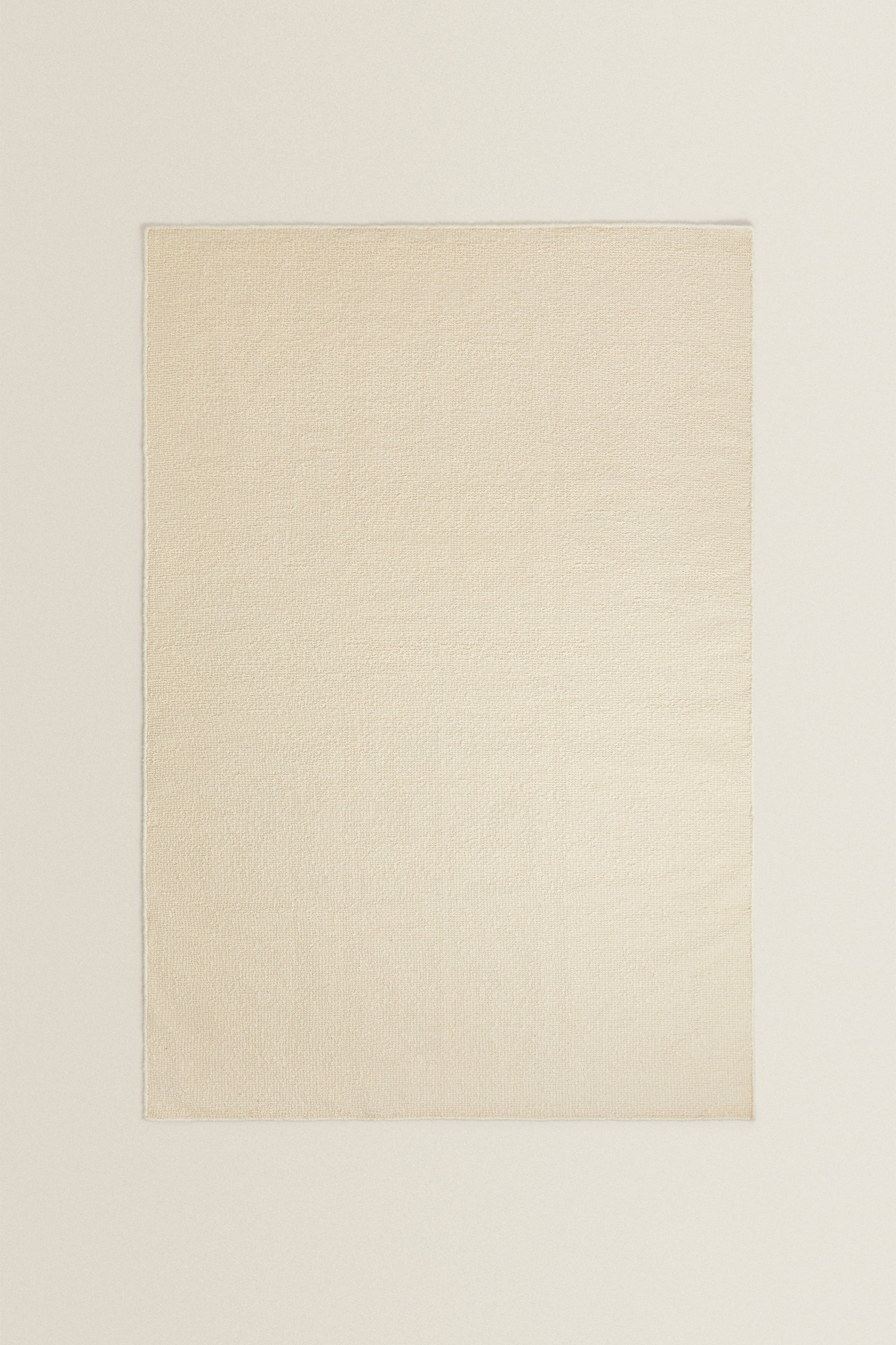 Zara Wavy Wool Rug, Oyster White