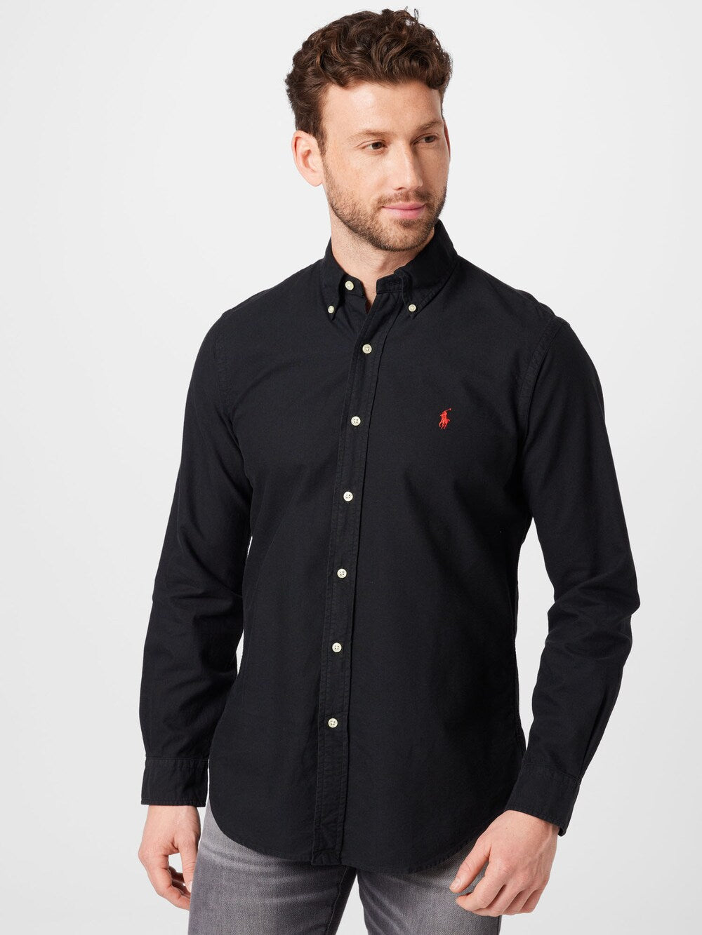 Polo Ralph Lauren Regular Fit Button-Up Shirt, Black