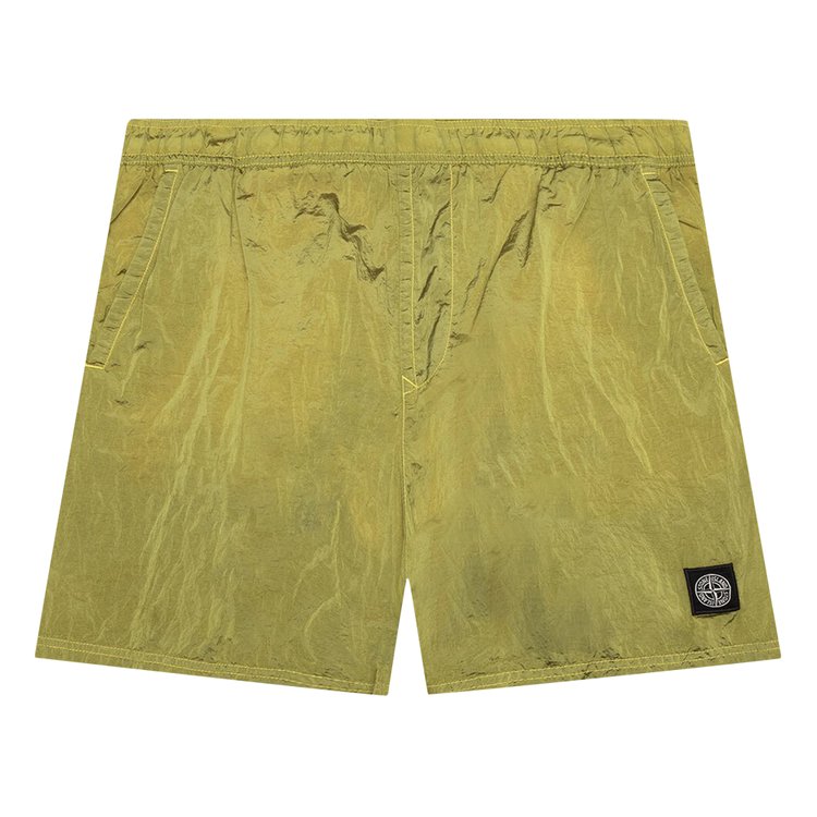 Stone Island Nylon Metal 'Yellow' Shorts, yellow