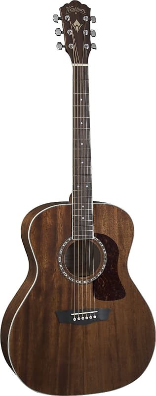 Washburn HG12S Heritage Series Mahog Acoustic Guitar. Top Grand Auditorium Acoustic Guitar