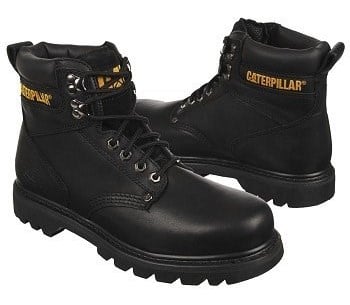 Caterpillar Men's Second Shift Lace-up Work Boot with Medium/Wide Soft Toe ,  black