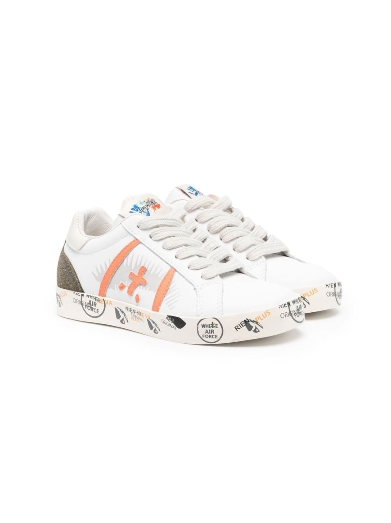 Premiata Andy Lace-Up Sneakers, White