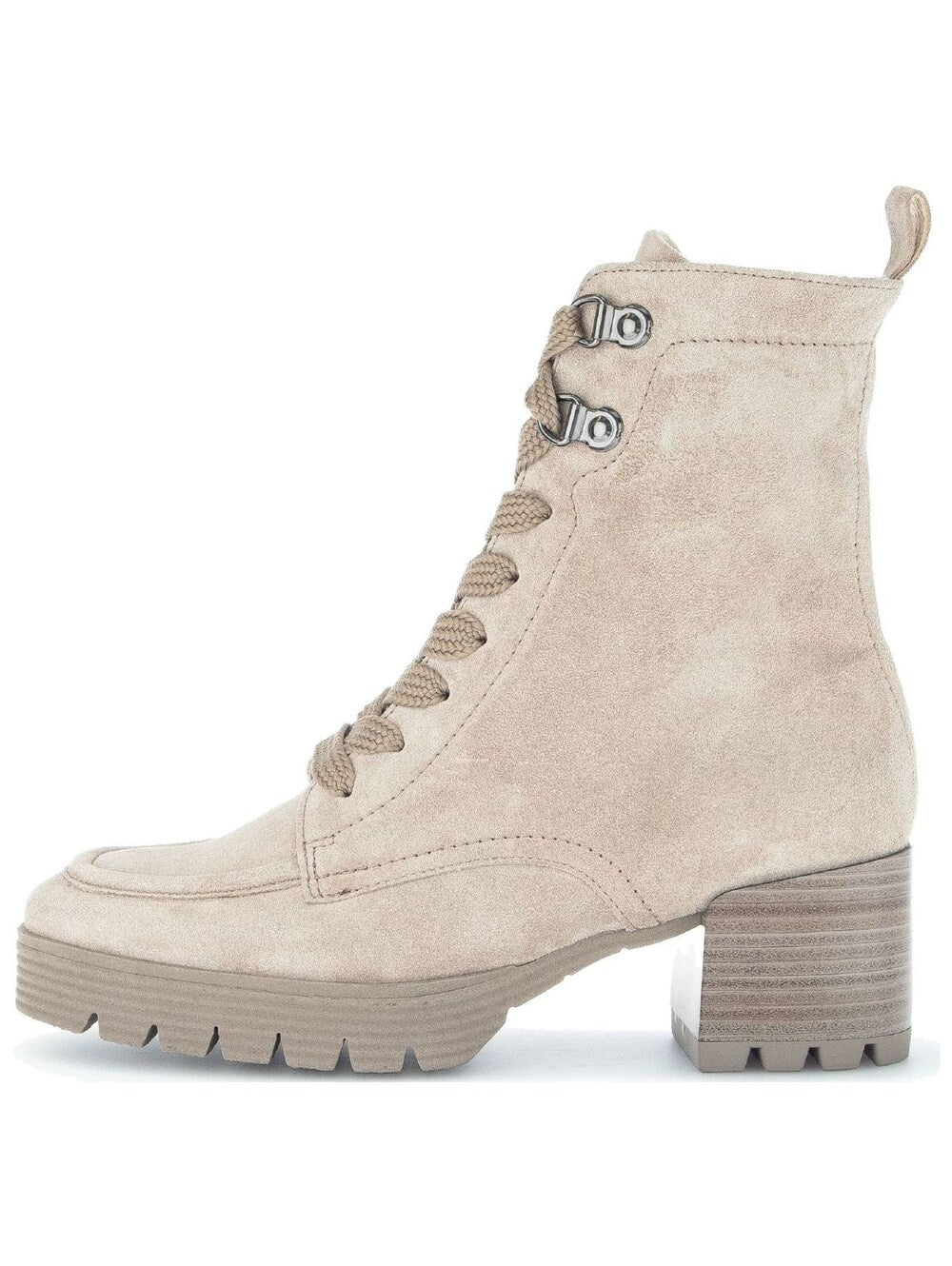 Gabor lace-up ankle boots, beige