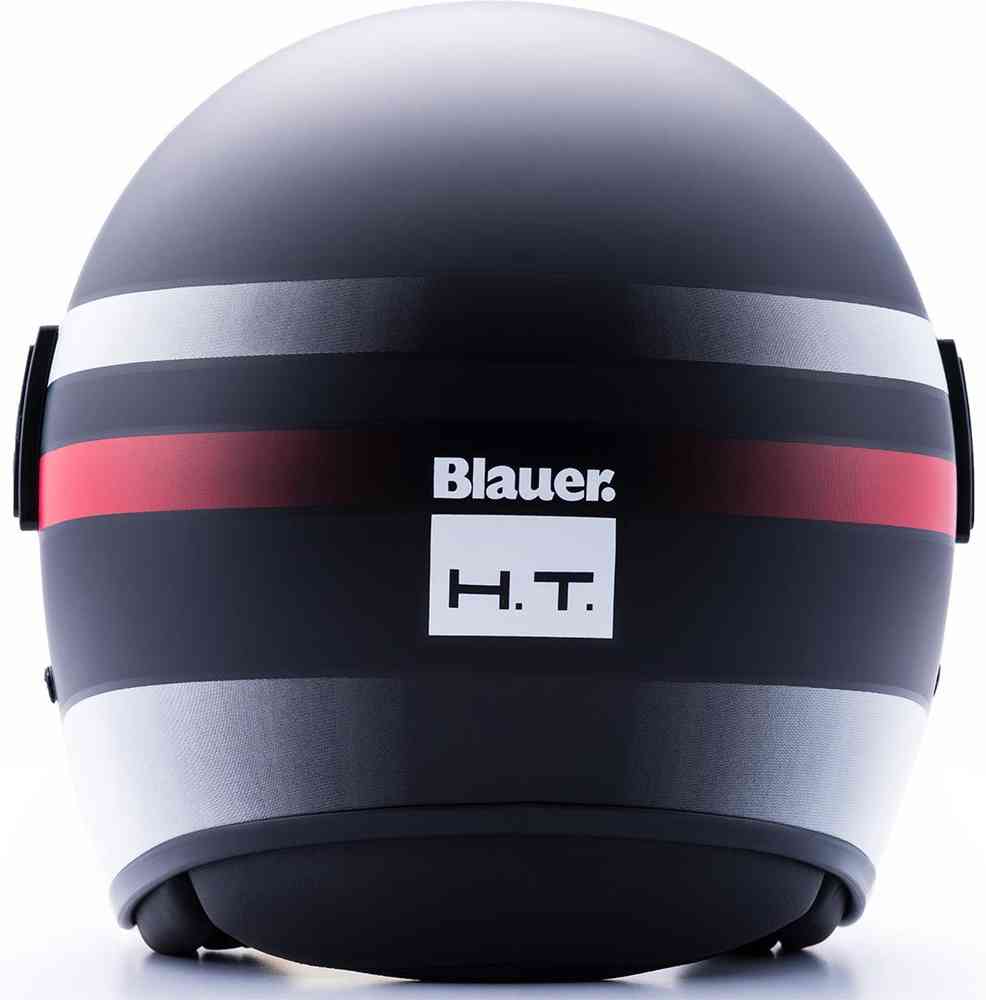 POD Stripes Blauer Jet Helmet, Black/White/Red