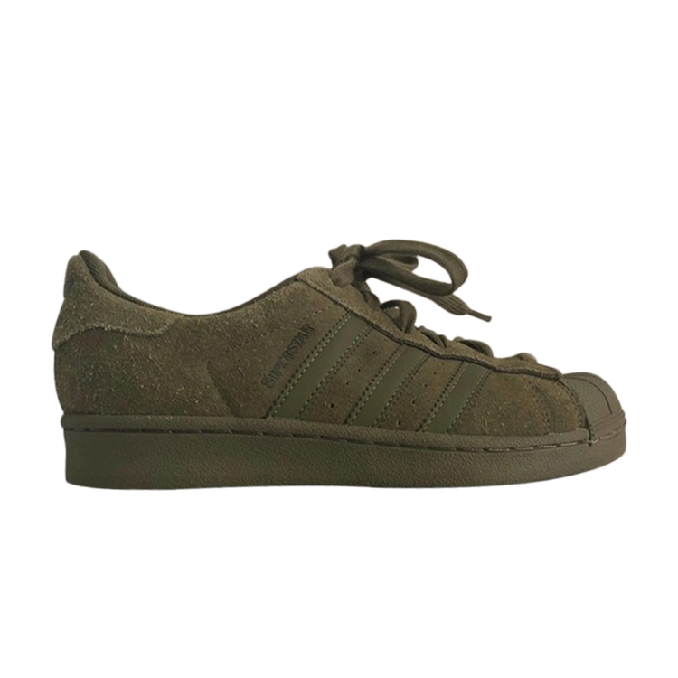 حذاء رياضي Adidas Superstar GS 'Olive Cargo' باللون الأخضر