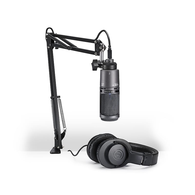 مجموعة بودكاست ميكروفون Audio-Technica AT2020USB+PK