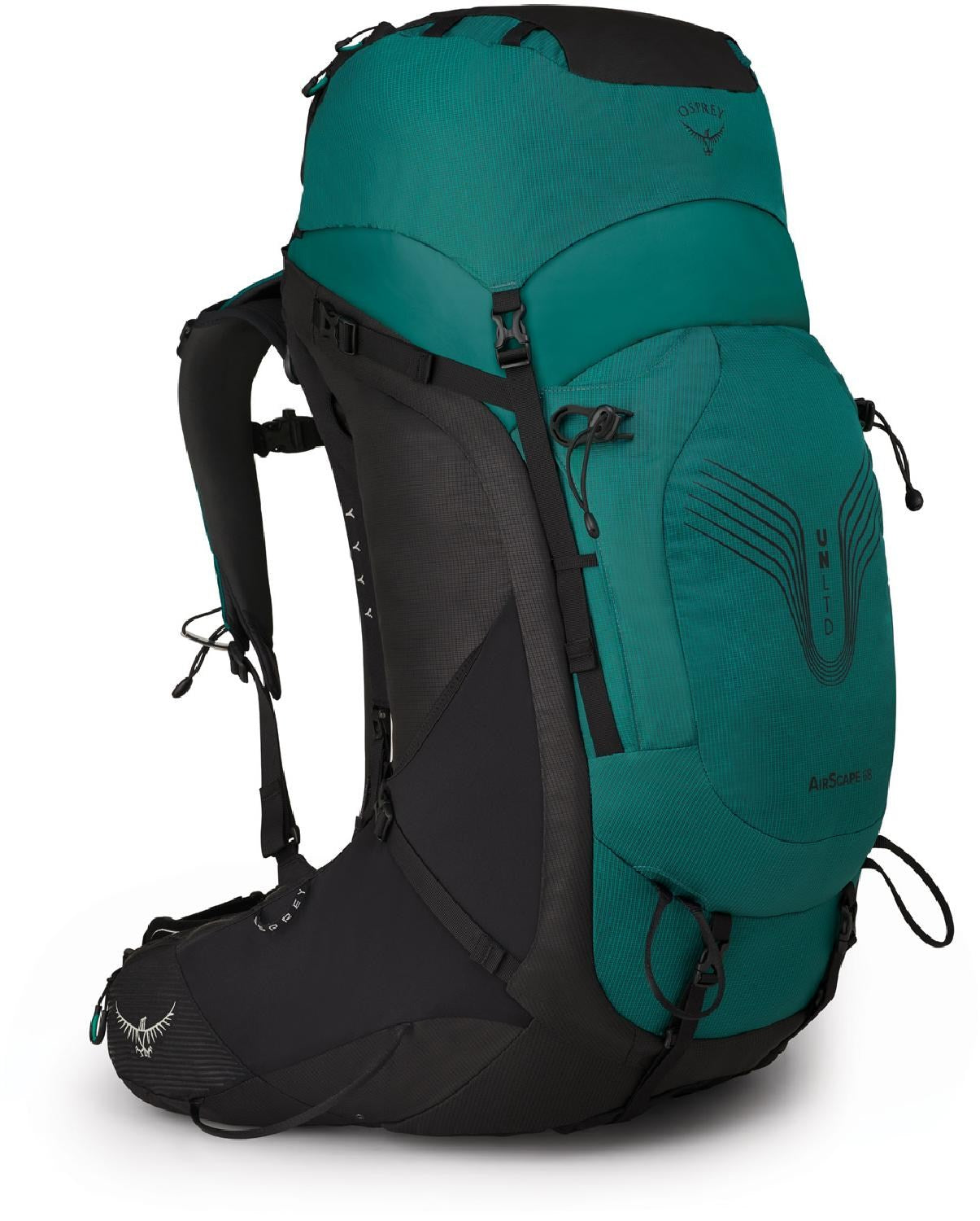 UNLTD AirScape 68 Pack - Osprey للنساء، أخضر