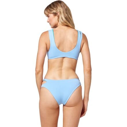 Women's One Wave L Space Reversible Bikini Top, Aura/Elc Blue