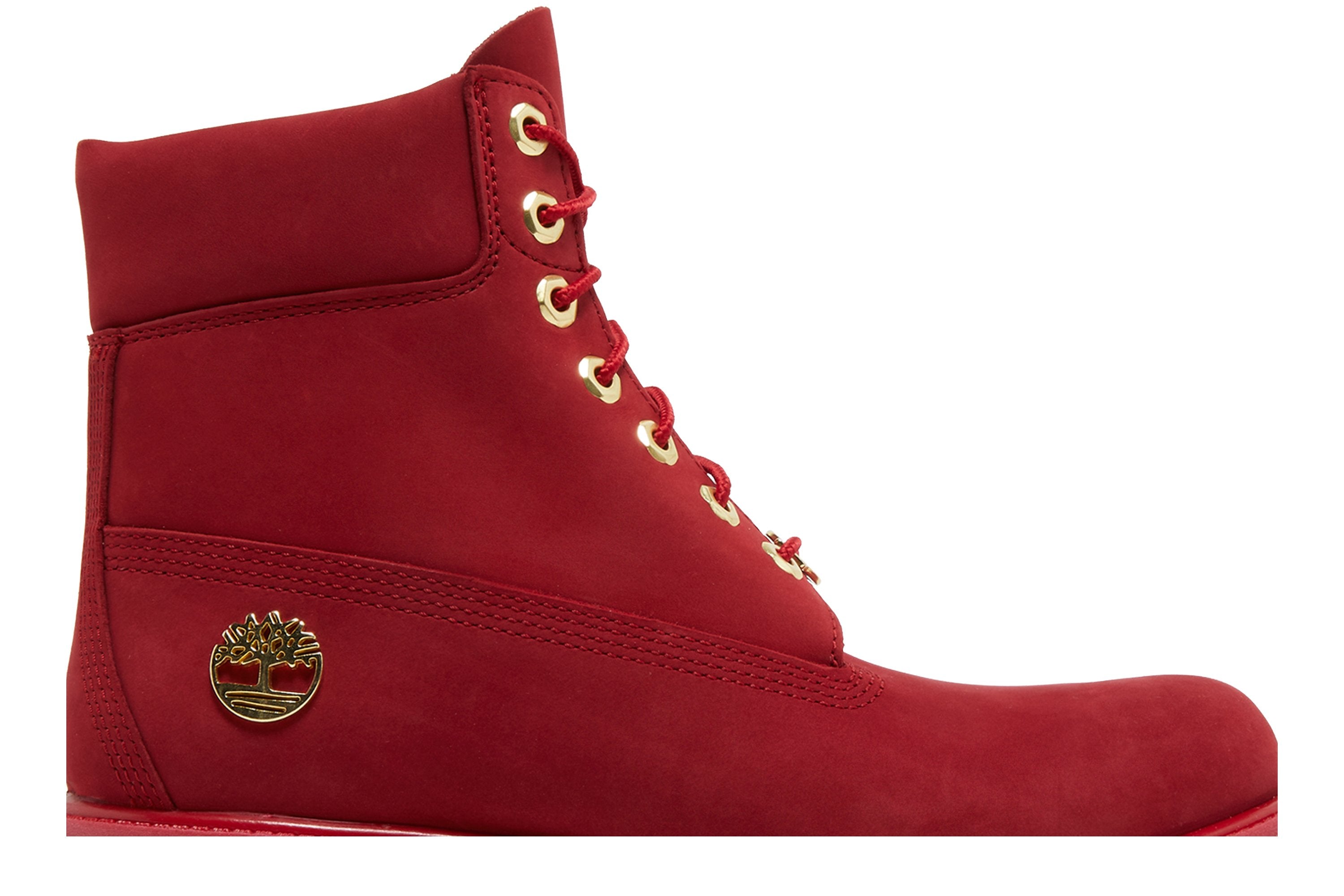 حذاء Timberland Premium مقاس 6 بوصات، أحمر