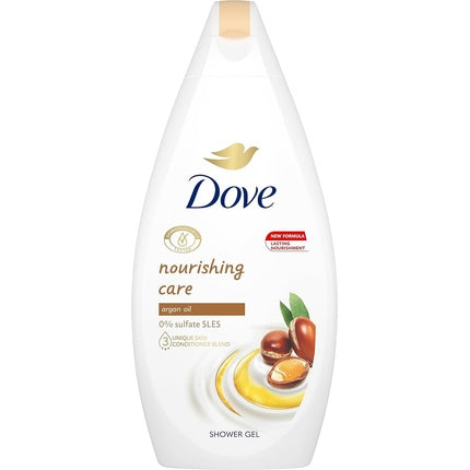 Dove shower gel with argan oil for dry skin without SLES sulfates and with herbal moisturizing ingredients 450ml