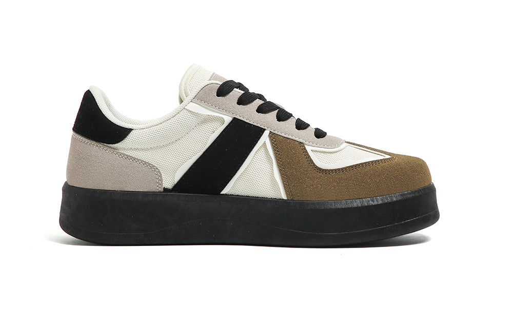 HUANQIU Skateboarding Shoes Men Low-top Beige/khaki, beige