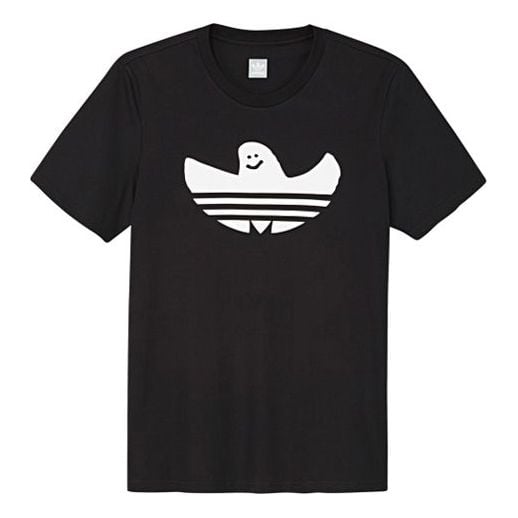 تي شيرت adidas originals Solid Shmoo T Sports بأكمام قصيرة أسود، أسود