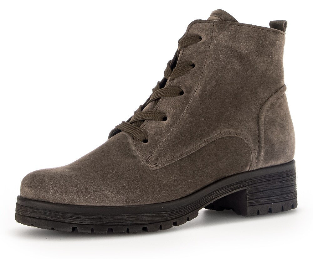 Gabor lace-up ankle boots, taupe