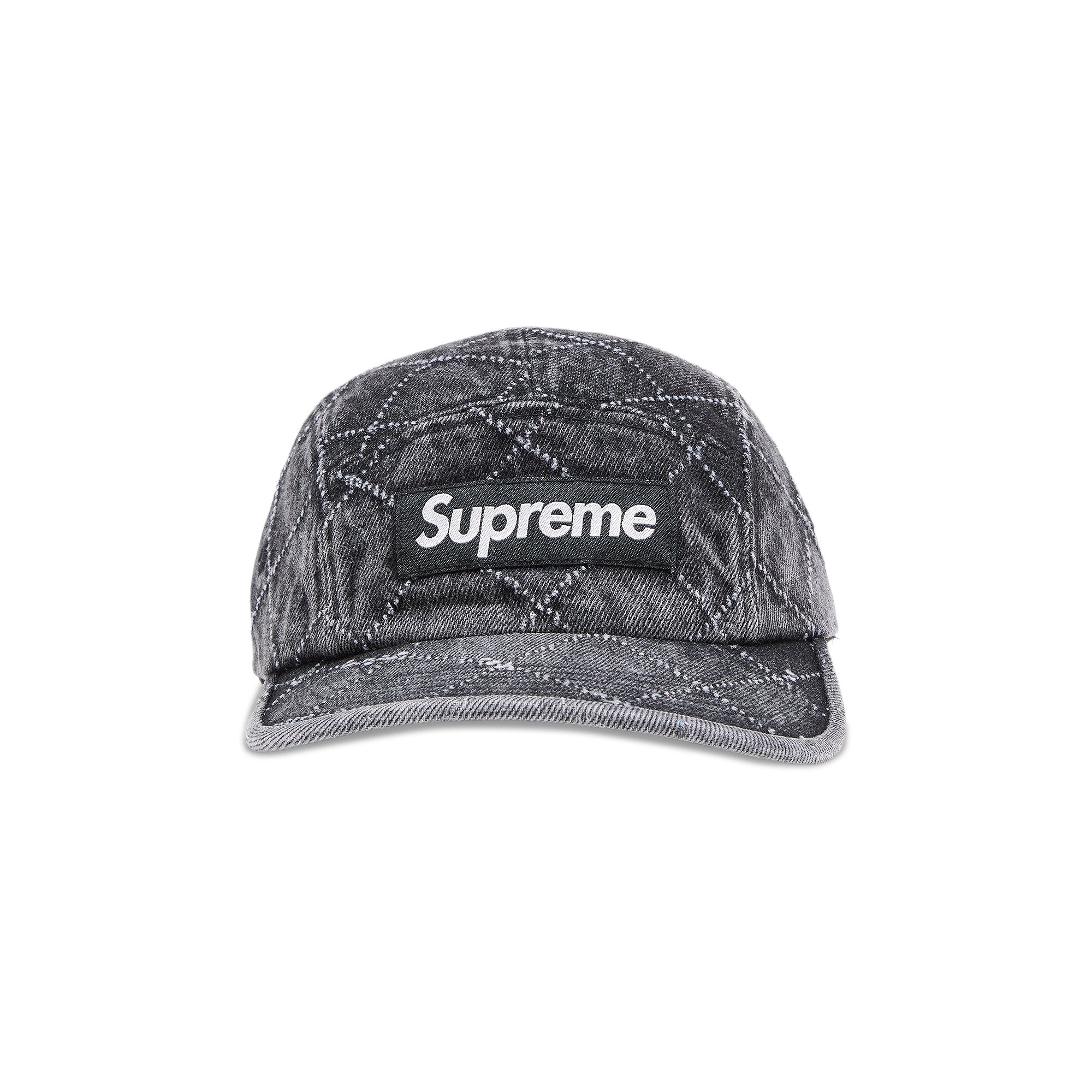 Supreme Denim Cap with Perforations, Black