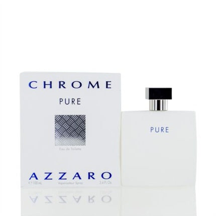 Chrome Pure Edt Spray for Men, 3.4 oz - New in Box, Azzaro