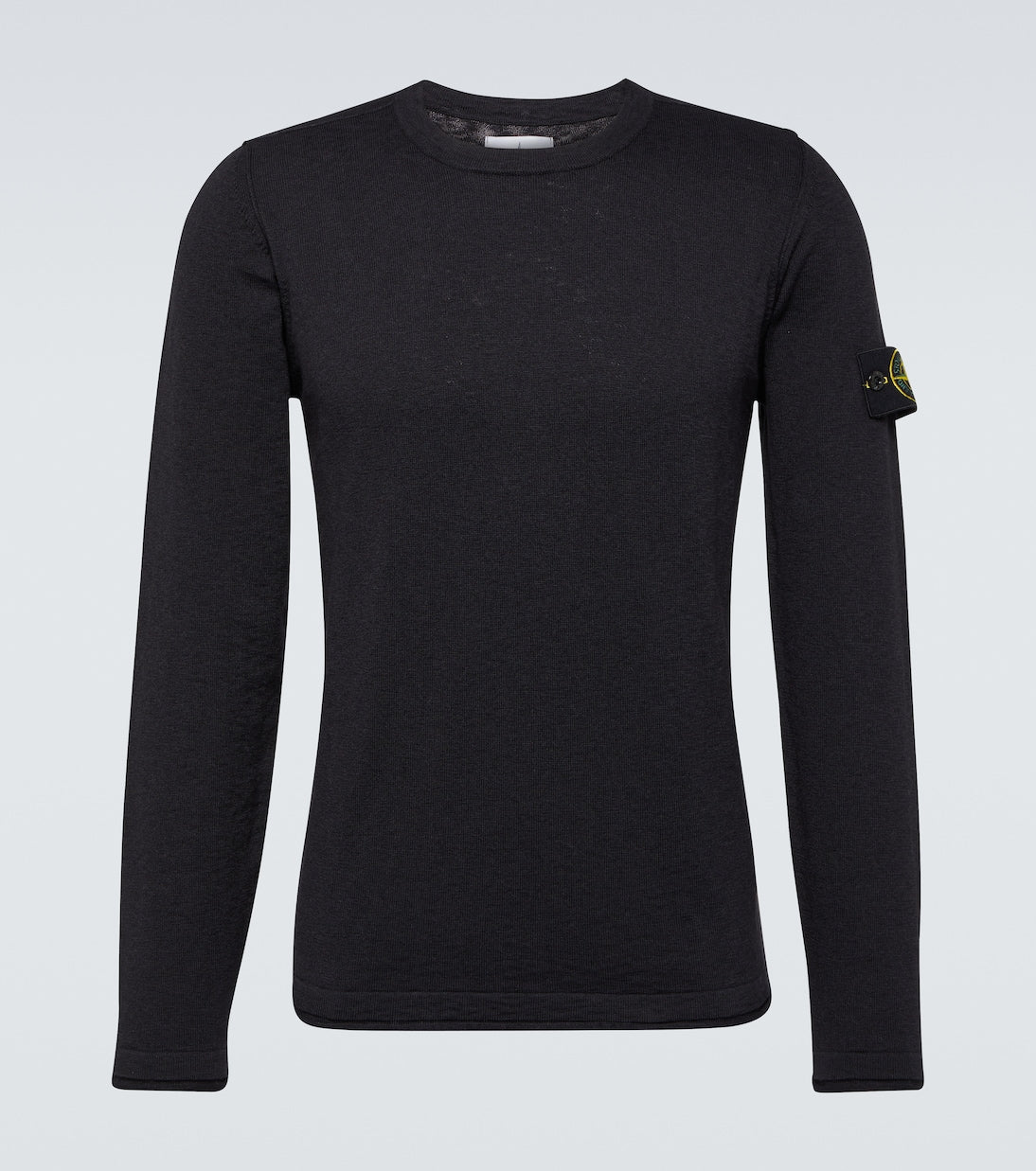 Stone Island Cotton Blend Sweater, Black