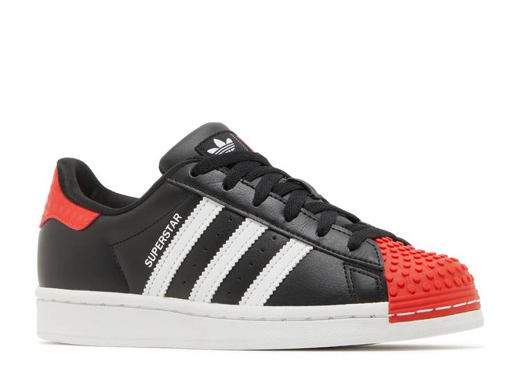 Adidas LEGO X SUPERSTAR BIG KID 'CORE BLACK RED' sneakers, black