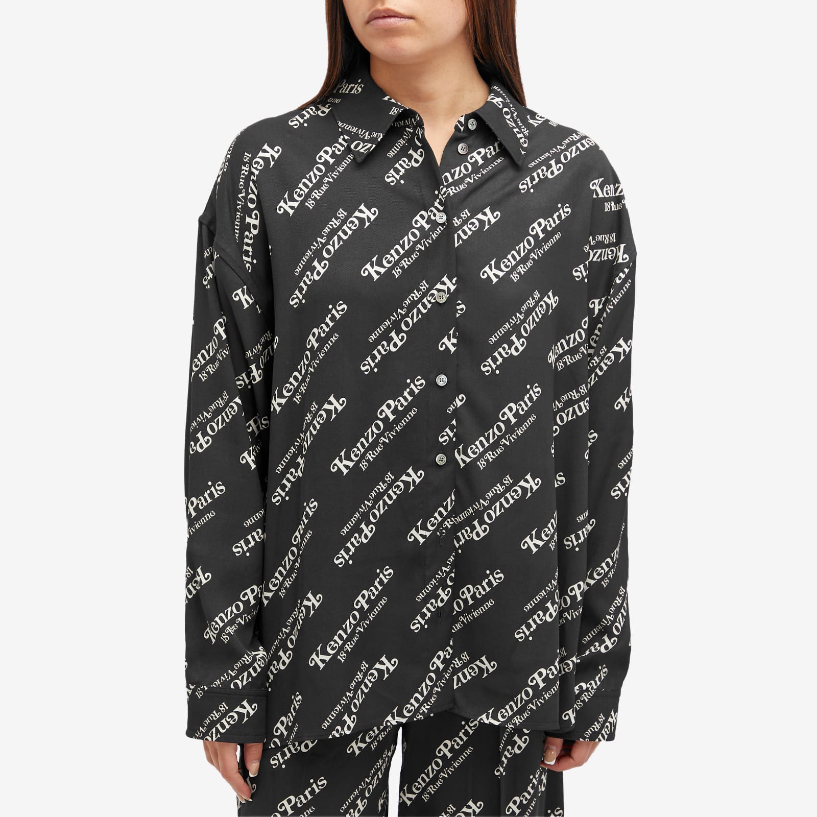 Kenzo Verdy Logo Shirt, black