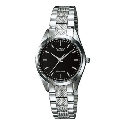 CASIO Watch Stainless Steel Strap Black Analog, black