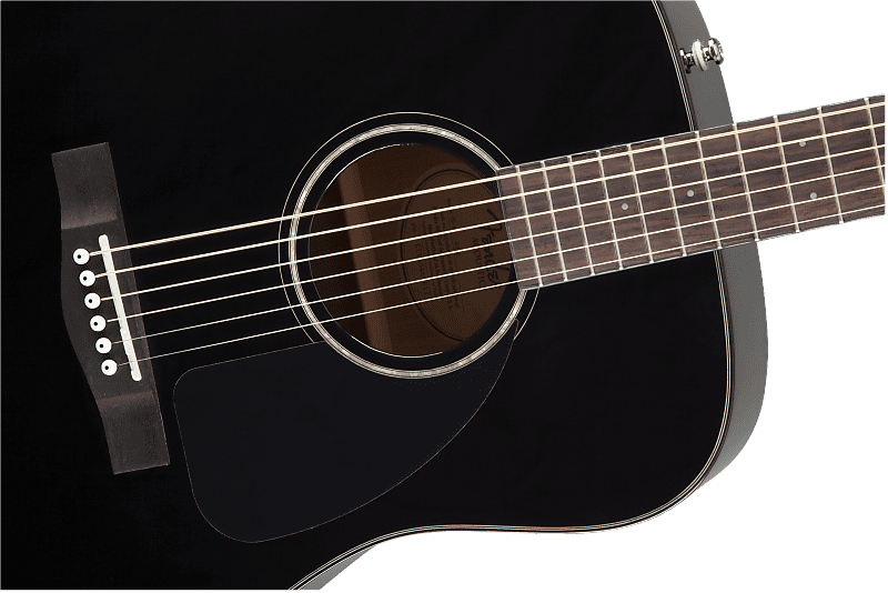 جيتار أكوستيك Fender CD-60 V3 مع لوحة مفاتيح من خشب الجوز 2018 - 2019 أسود