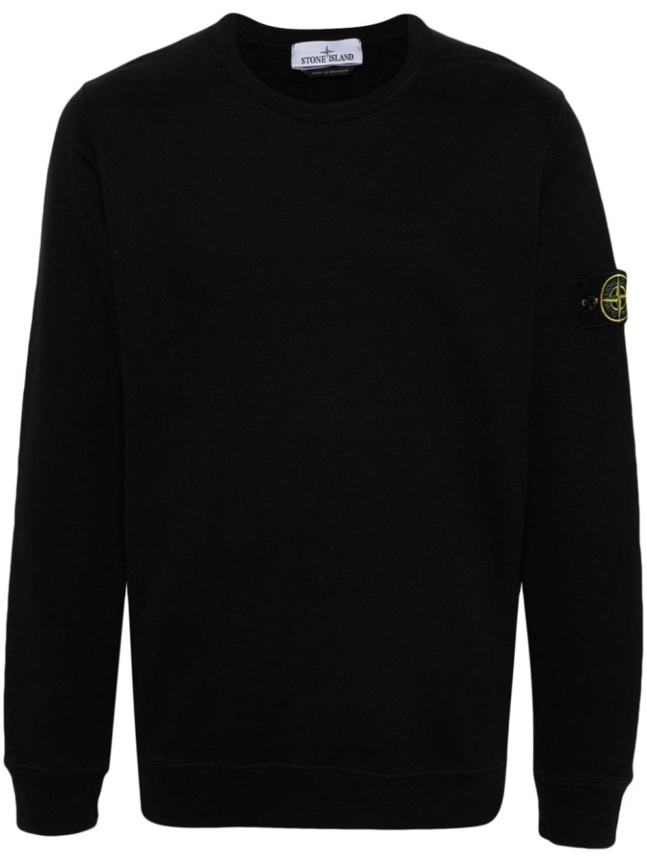 Stone Island Cotton Compass Sweatshirt Black