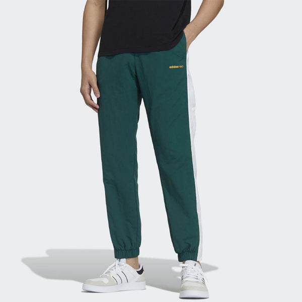 adidas neo Men's SS Feb Woven Track Pants Green