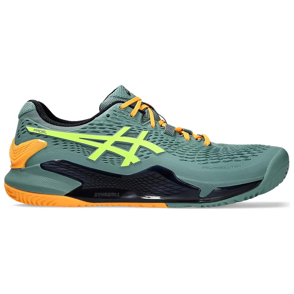 Gel-Resolution 9 Men's Low Top Running Shoes Navy/Yellow Safety Asics