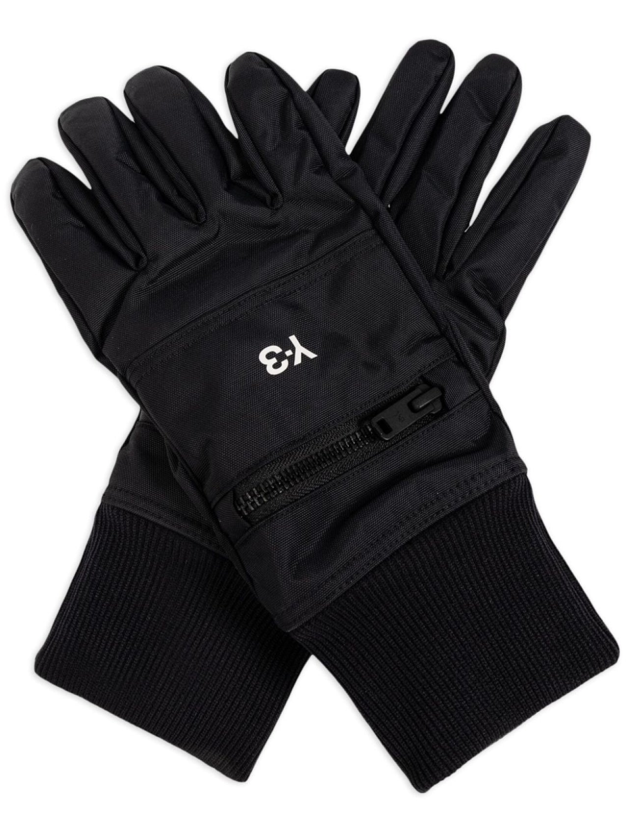 Y-3 gloves with pockets, black