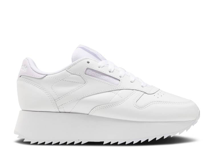 حذاء رياضي Reebok WMNS CLASSIC LEATHER DOUBLE 'WHITE' باللون الأبيض