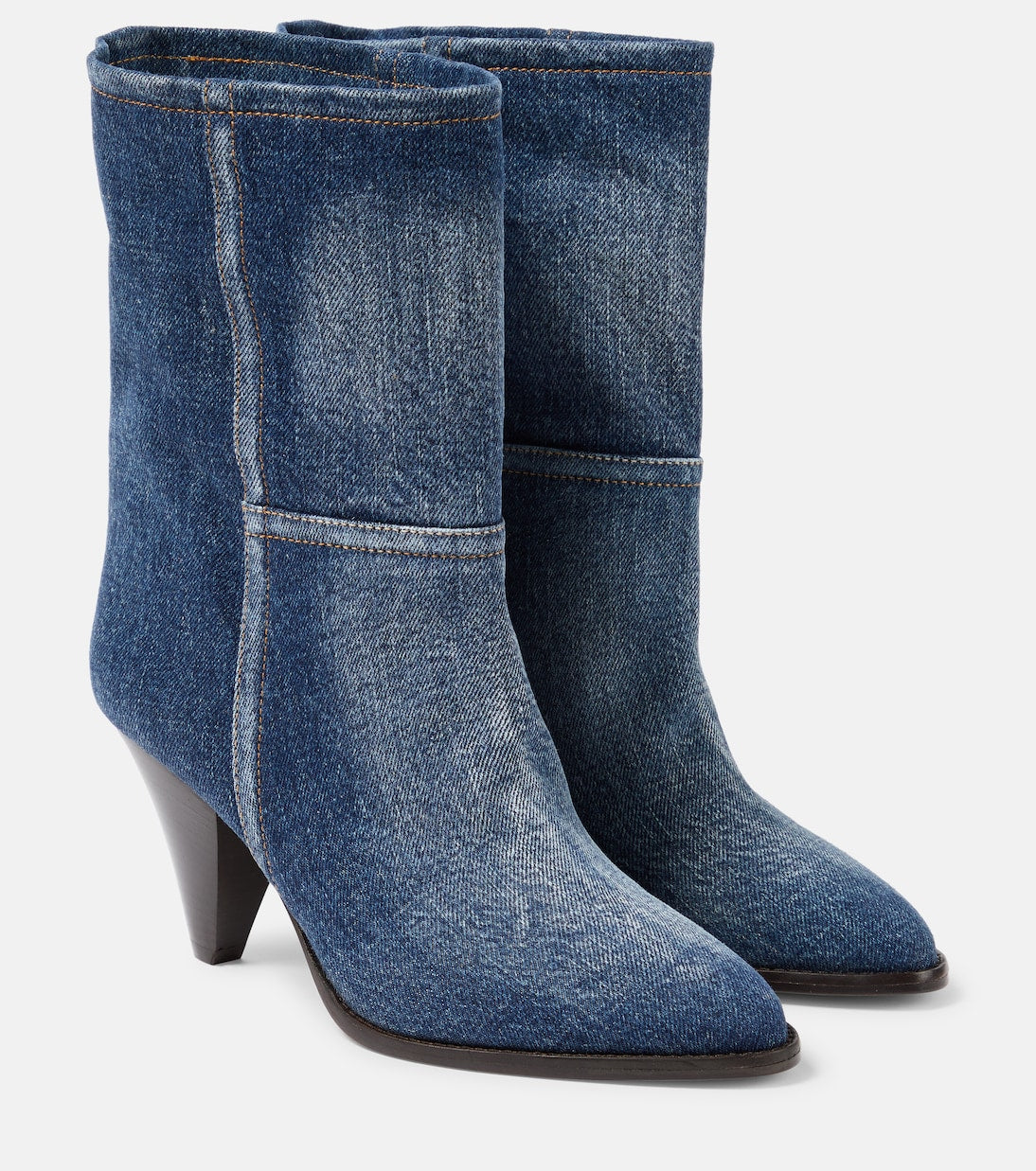 Rouxa Isabel Marant denim ankle boots, blue