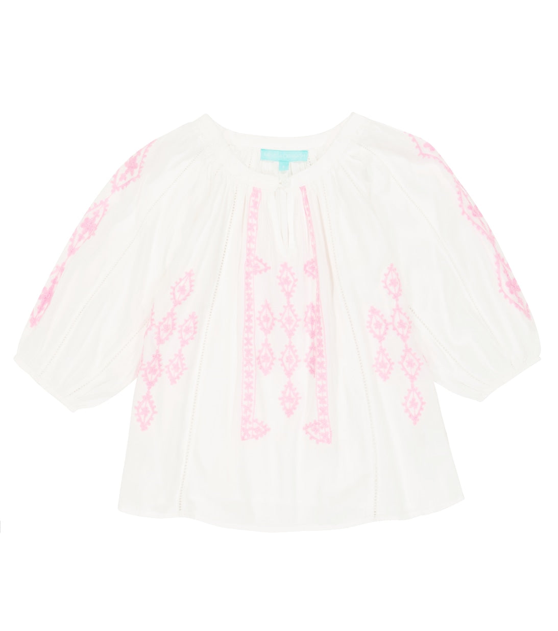 Baby Aliyah Blouse with Melissa Odabash Embroidery, Multicolor