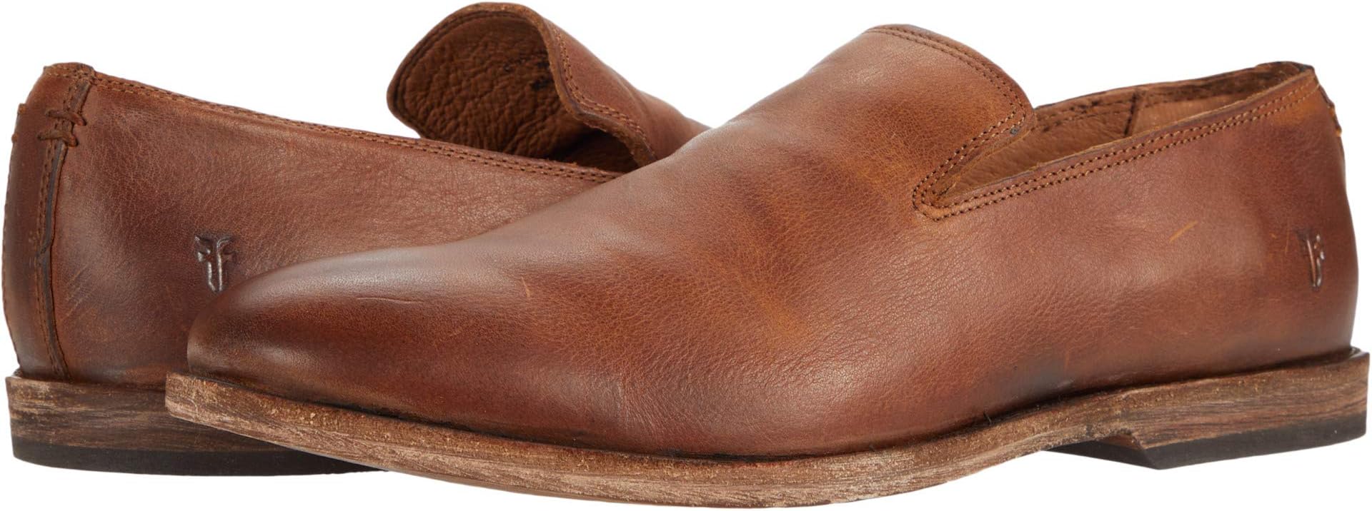 Chris Venetian Frye Loafers in Tan Oiled Vintage