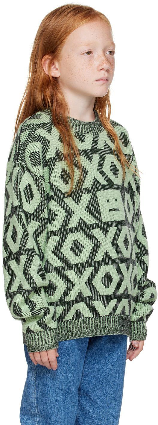 XO Acne Studios Children's Black and Green Sweater