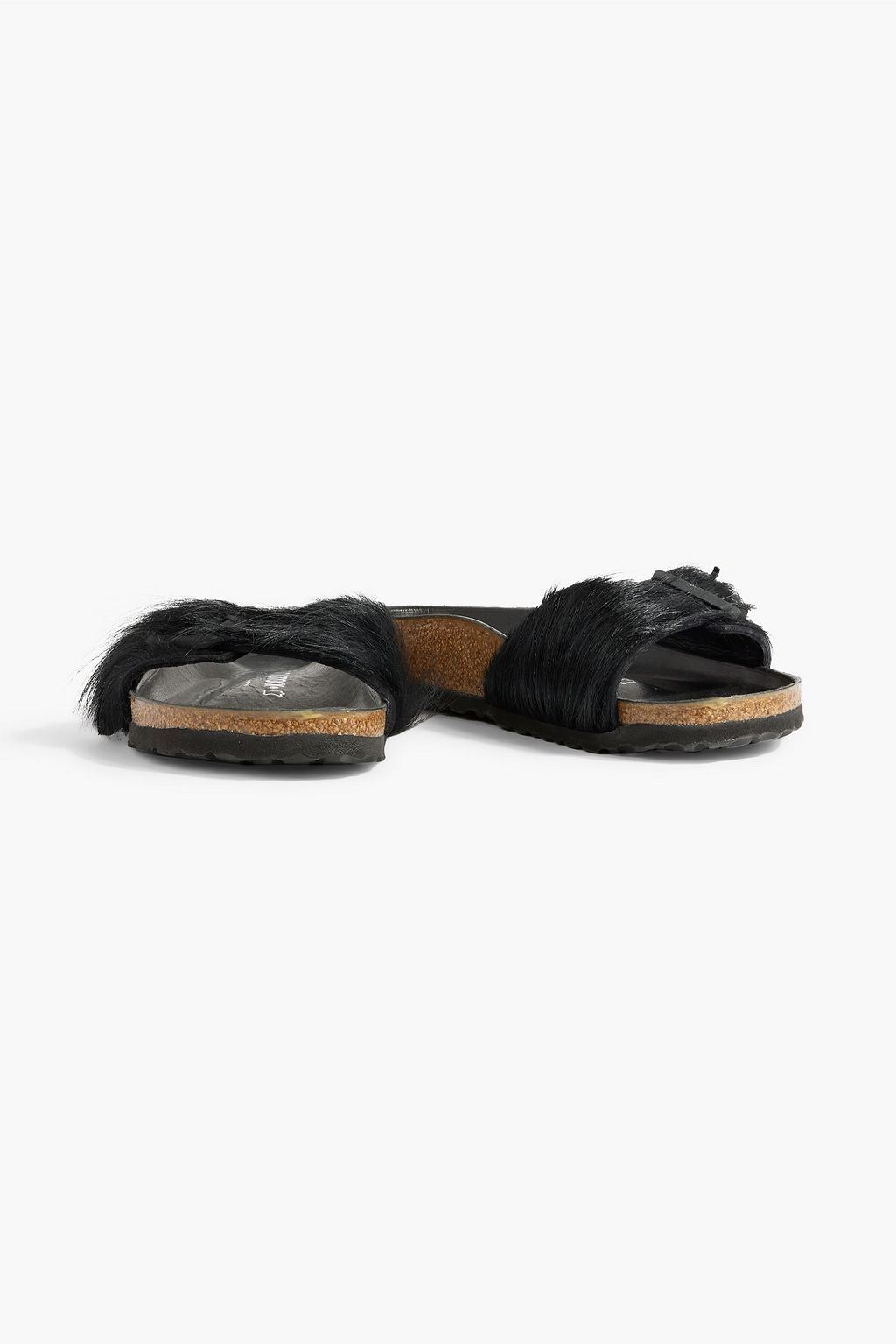 Madrid Calfskin Birkenstock Slides, Black