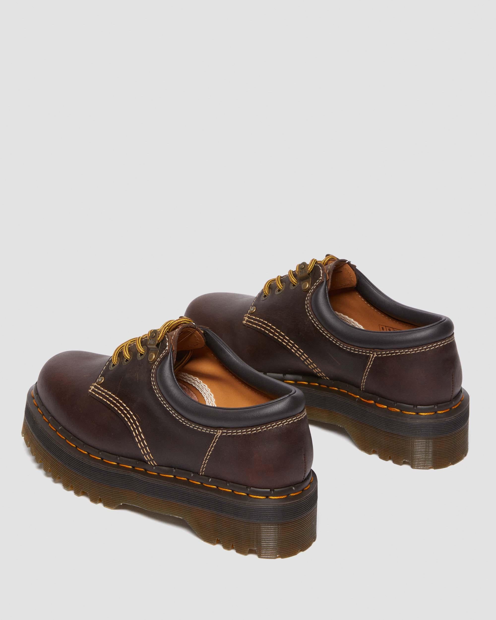 حذاء 8053 Arc Crazy Horse كاجوال من الجلد بكعب سميك من Dr. Martens