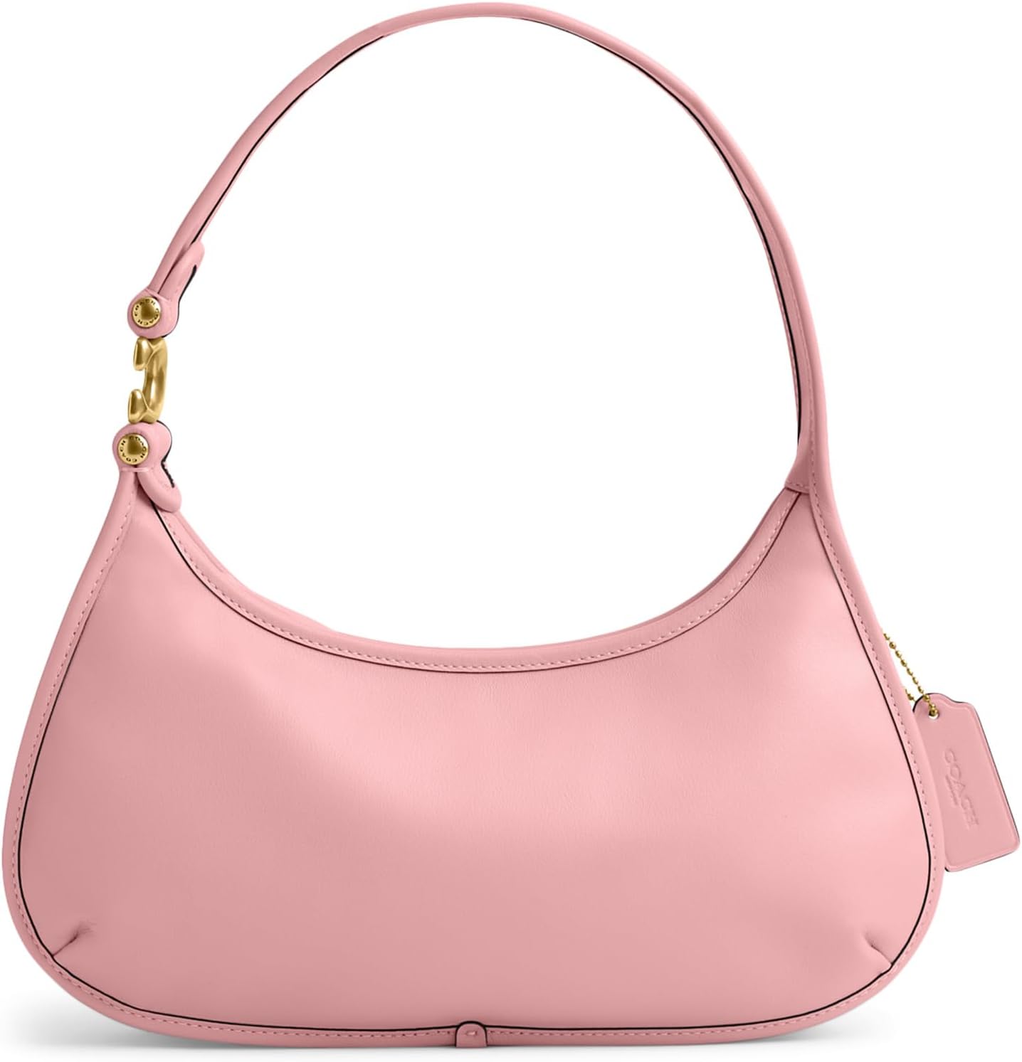 Eve Shoulder Bag in COACH Tanned Leather, Bubblegum