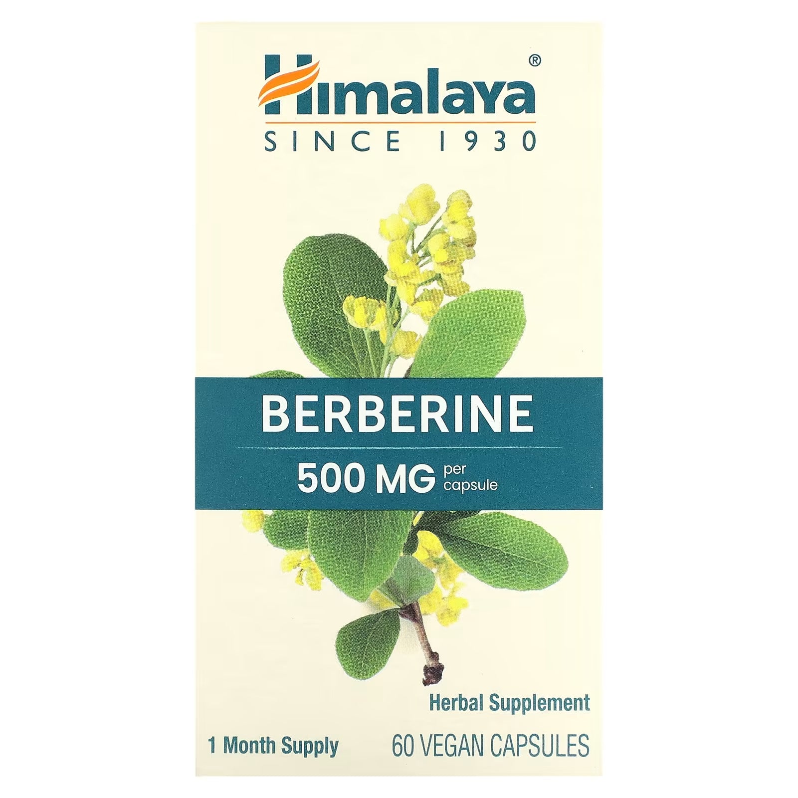 Himalaya Berberine, 500 mg, 60 Vegan Capsules