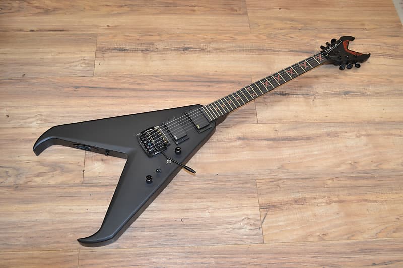 Electric guitar Dean KERRY KING V BLACK SATIN W/CASE 2021 - Satin Black