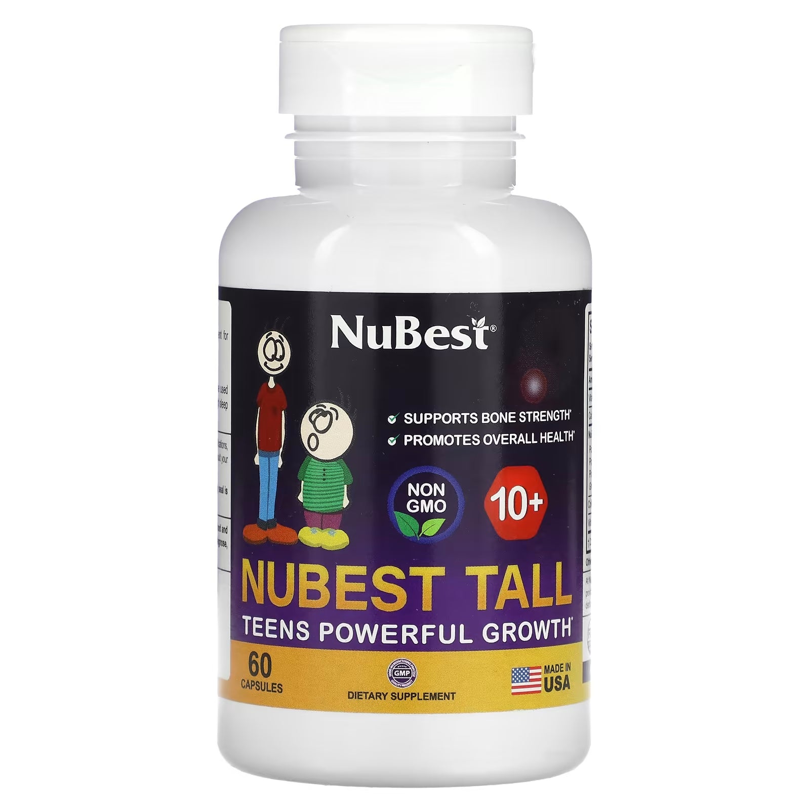 NuBest Teen Healthy Growth Supplement, 60 Capsules