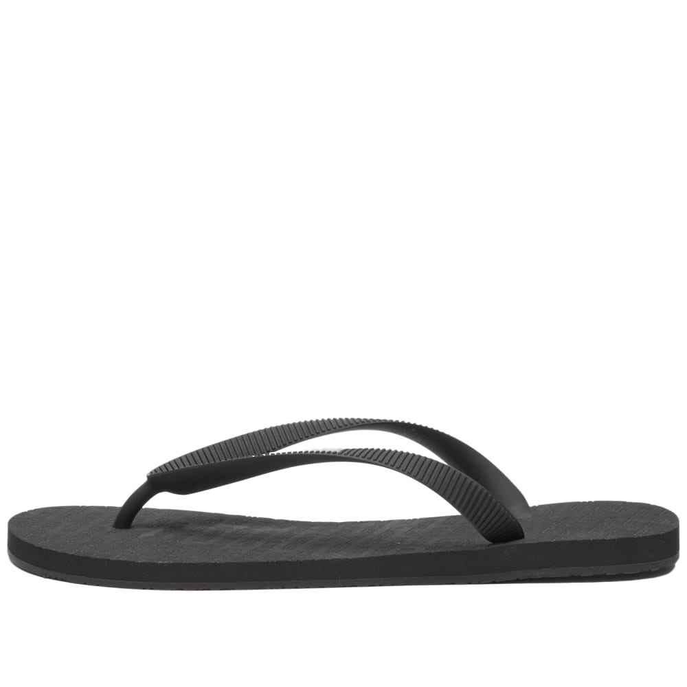 Vetements logo flip-flops, black