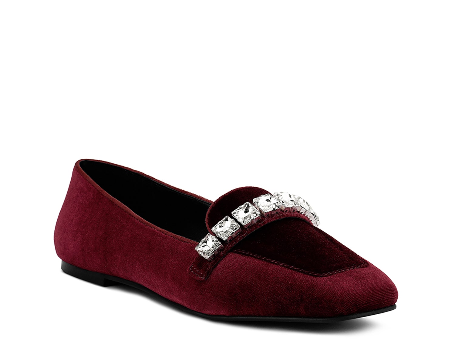 Rag & Co Lamington loafers, burgundy