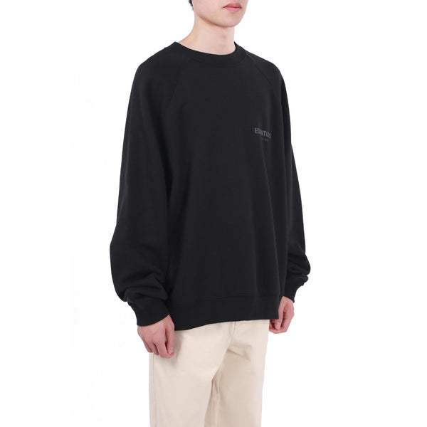 سترة Fear of God Essentials FW21 Pullover Crewneck Stretch Limo، ليموزين مطاطي