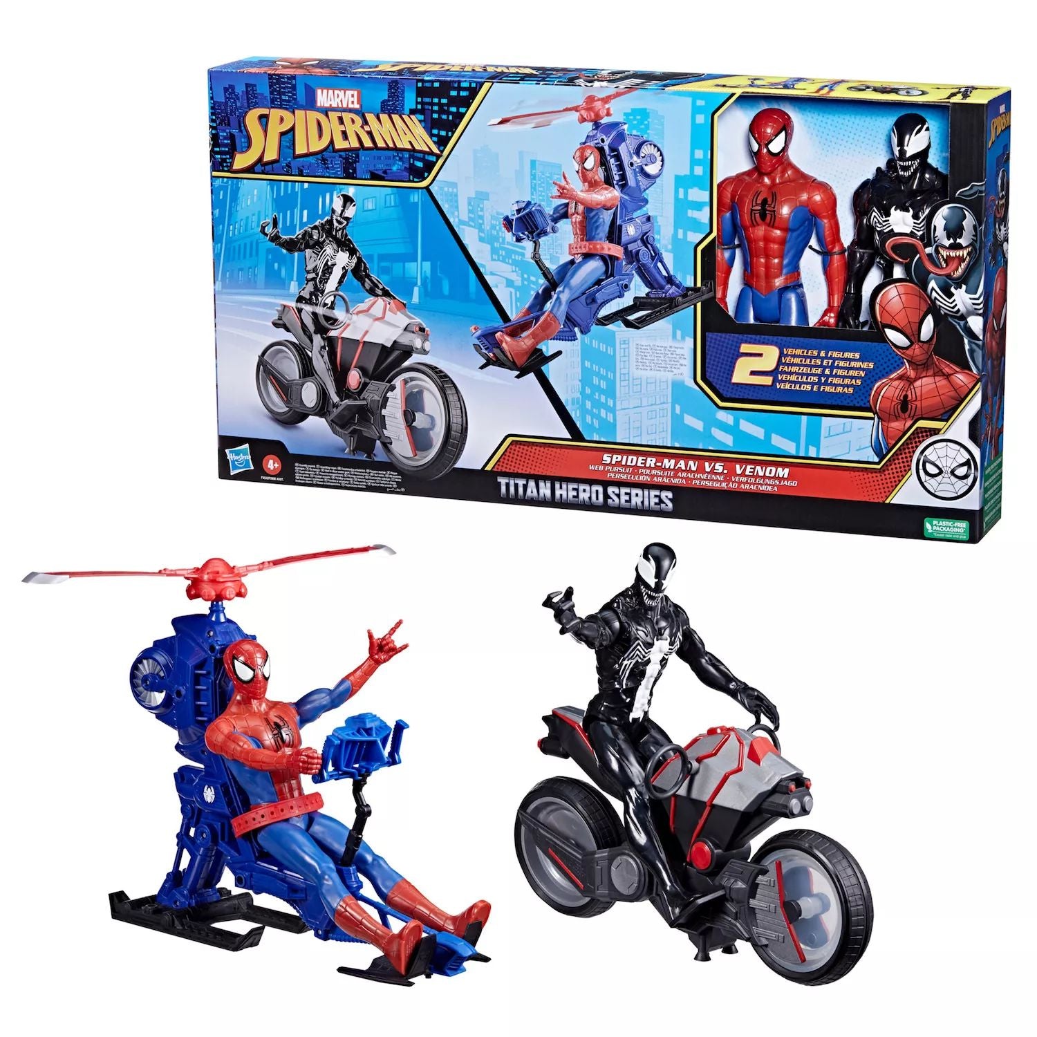 Hasbro Marvel Spider-Man Figures and Vehicles Set of 2 Hasbro