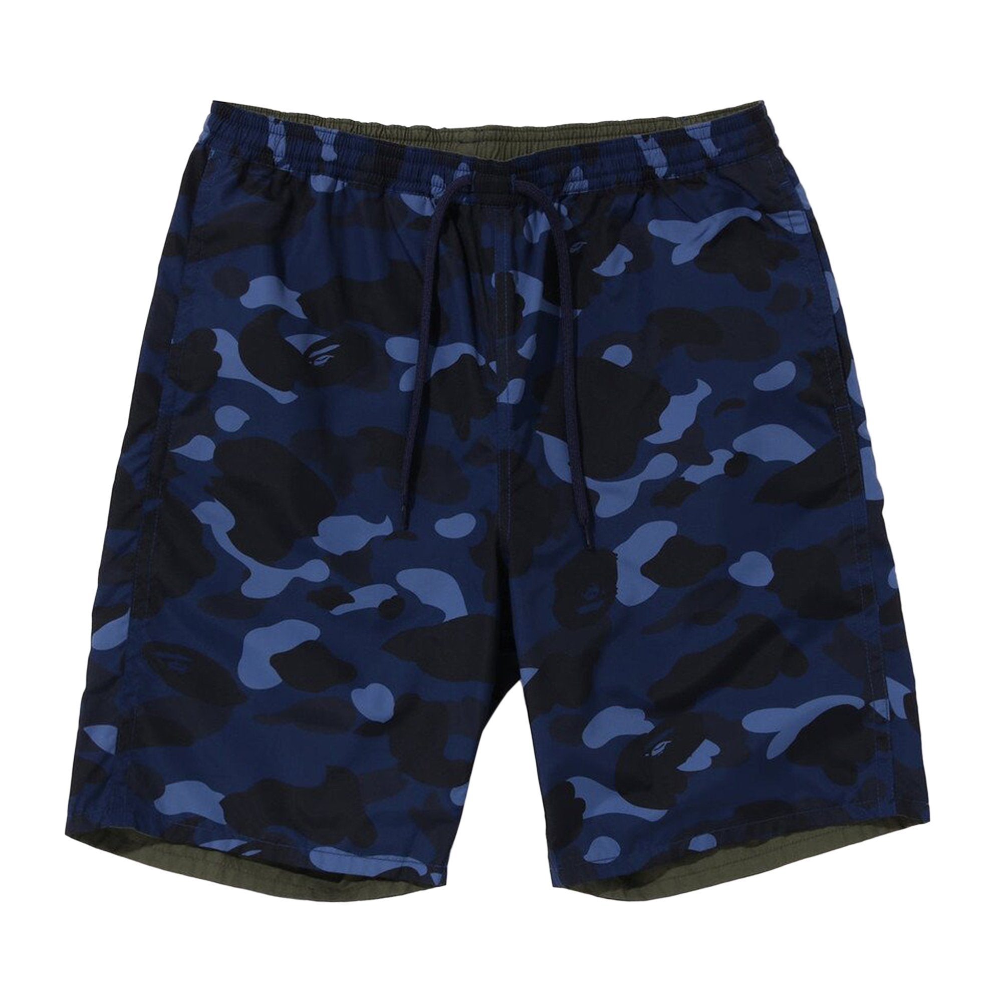 شورت BAPE Color Camo Shark Reversible، أزرق داكن