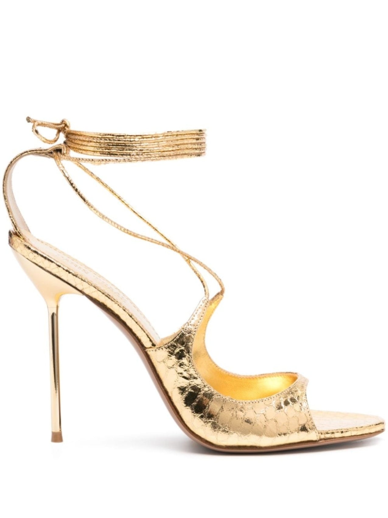 Paris Texas Heeled Sandals, Gold