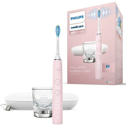 فرشاة الأسنان الكهربائية Sonicare Diamondclean 9000 Sonic مع ملحق وردي، Philips